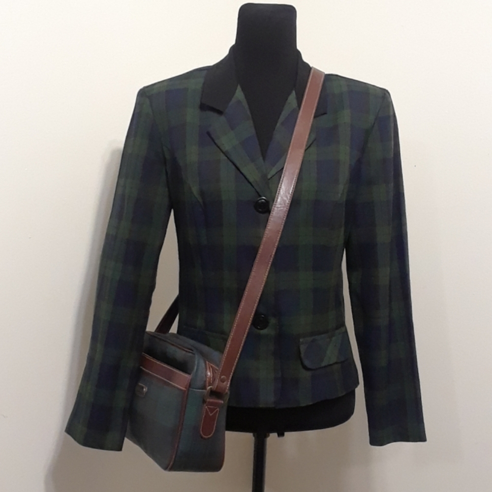 PLAID VINTAGE BLAZER 💚💙💚